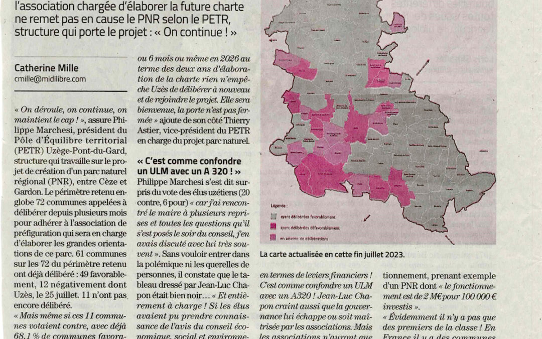 Le projet de parc naturel régional se poursuit malgré le « non » d’Uzès