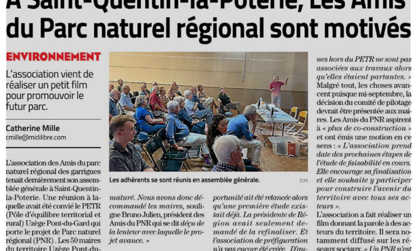 À Saint-Quentin-la-Poterie, les amis du PNR sont motivés